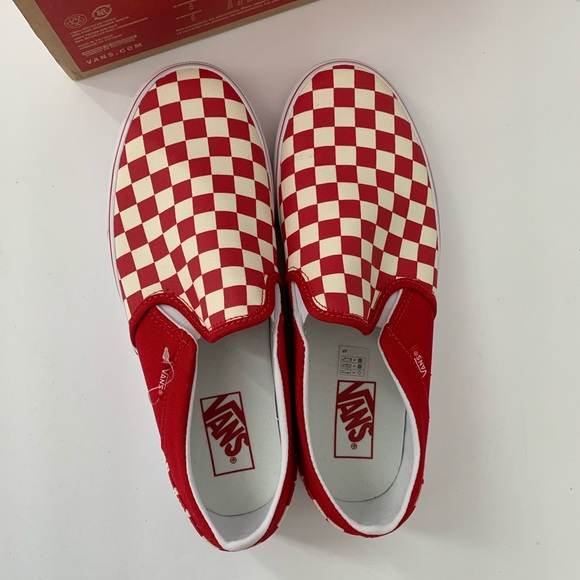 Red Checkered Vans NEW - Picture 2 of 3